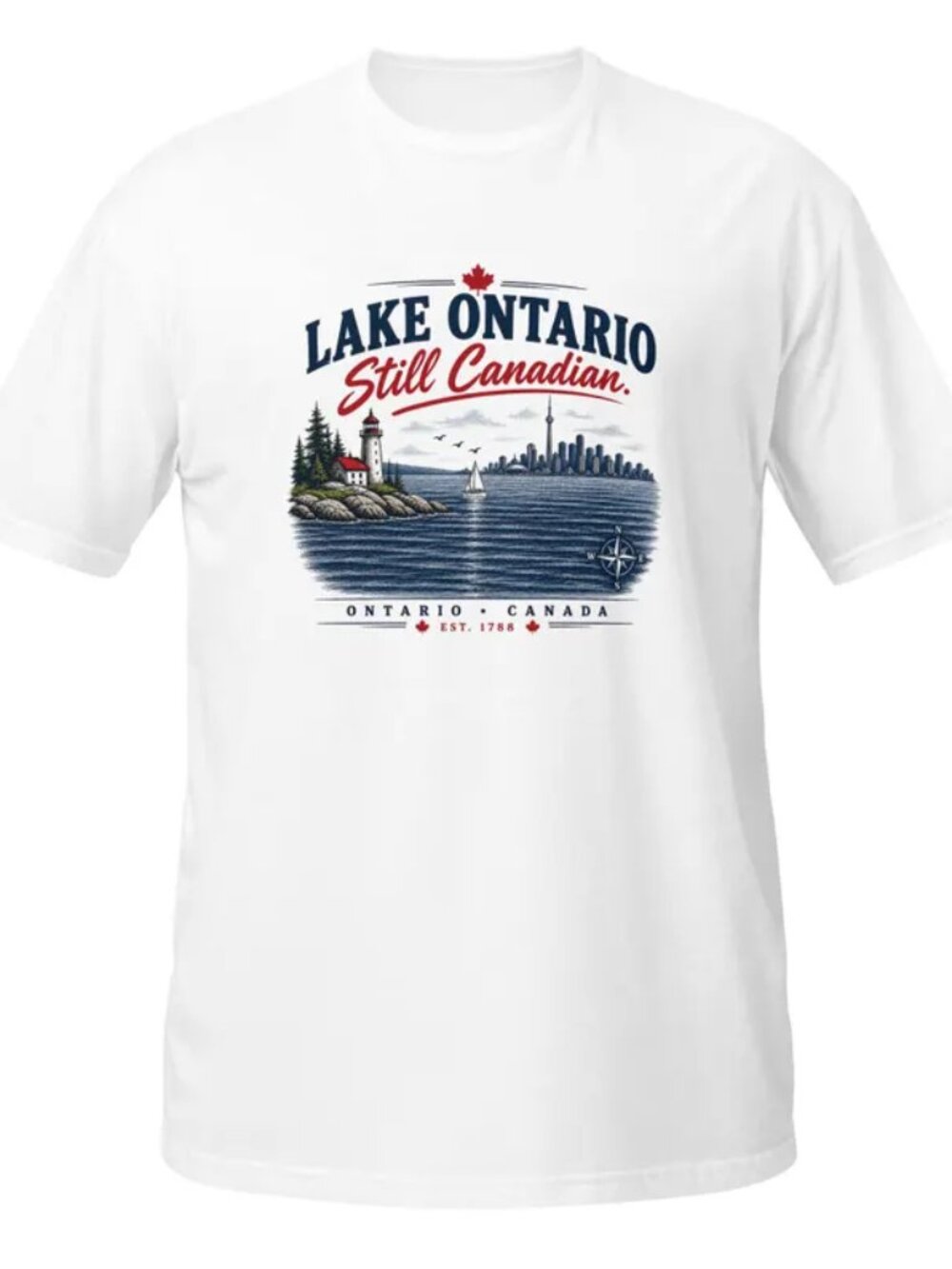 Lake Ontario Still Canadian T-Shirt Inspired Ontario Pride Tee
